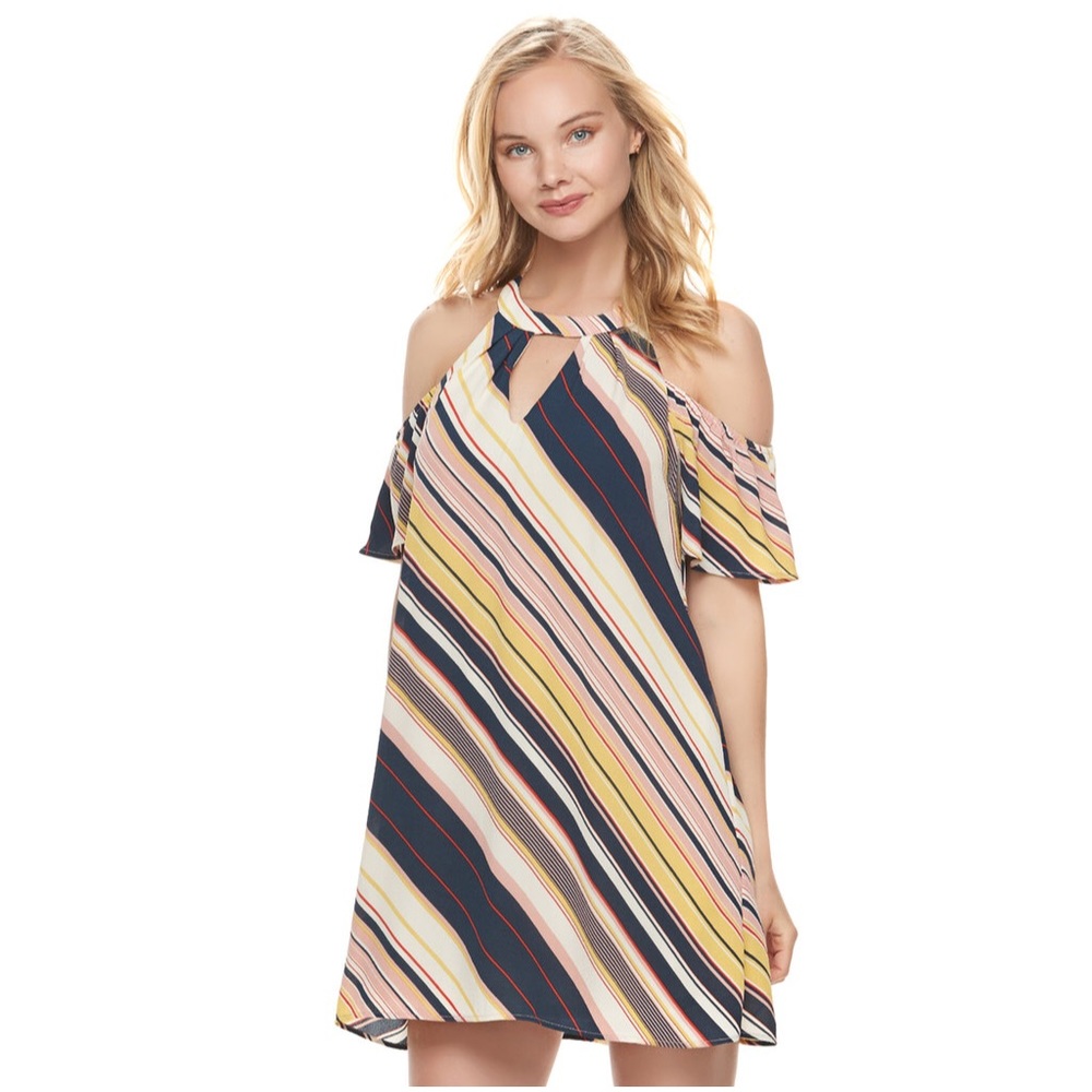Lily rose cold shoulder shift dress XS
